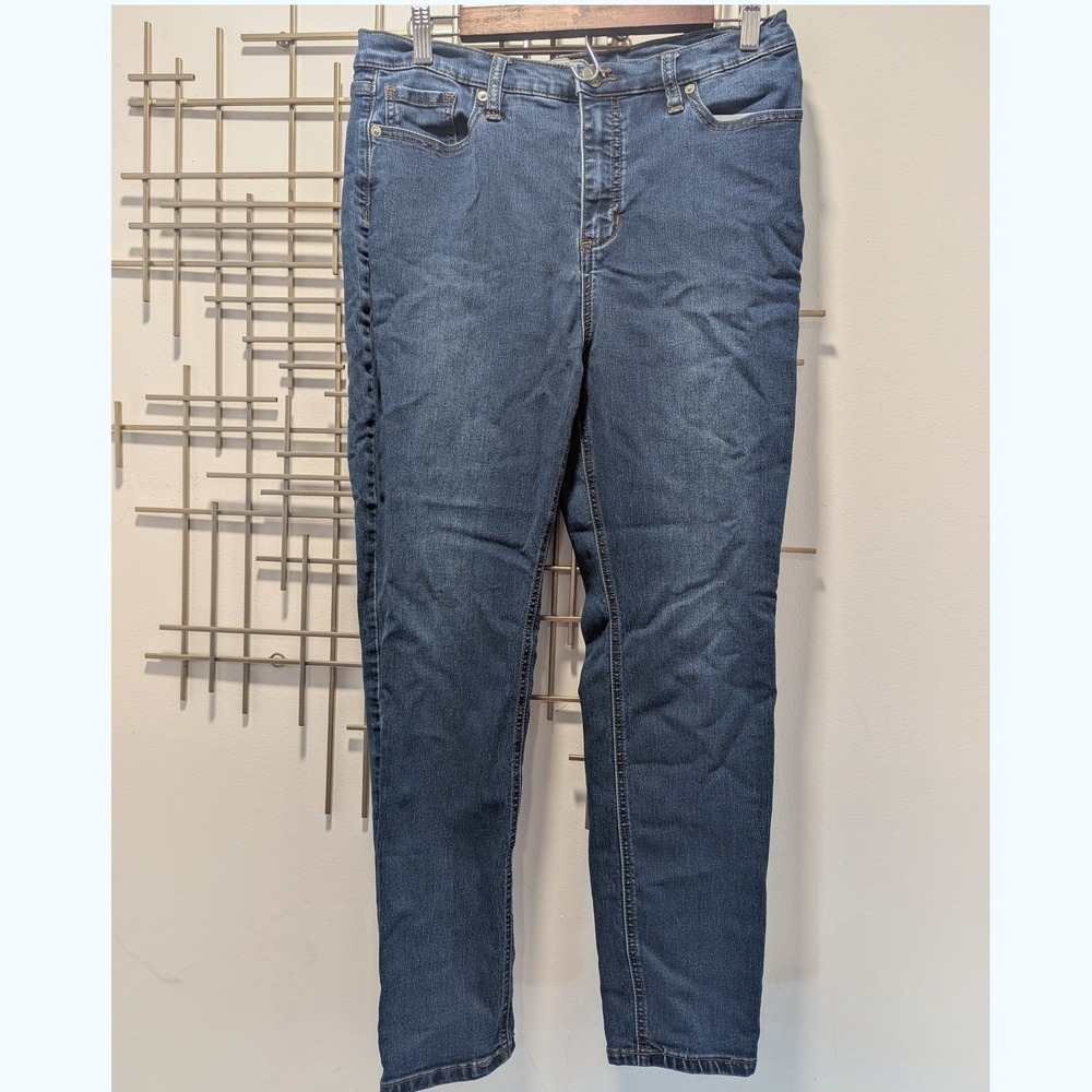 Free People High Rise Skinny Jeans Medium Wash Stretch Denim Women's Size 31